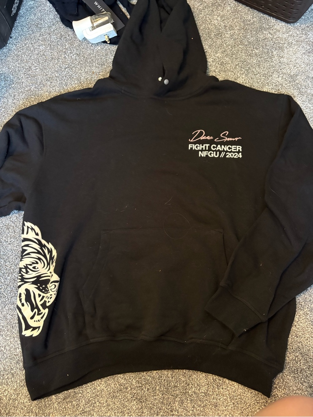 Darc Sport Black 'Fight Cancer NFGU 2024' Graphic Hoodie
